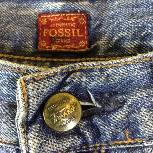 🖤Fossil Starfire Blue Issue Jeans Size 4 Short - Picture 4 of 6